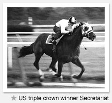 US triple crown winner Secretariat